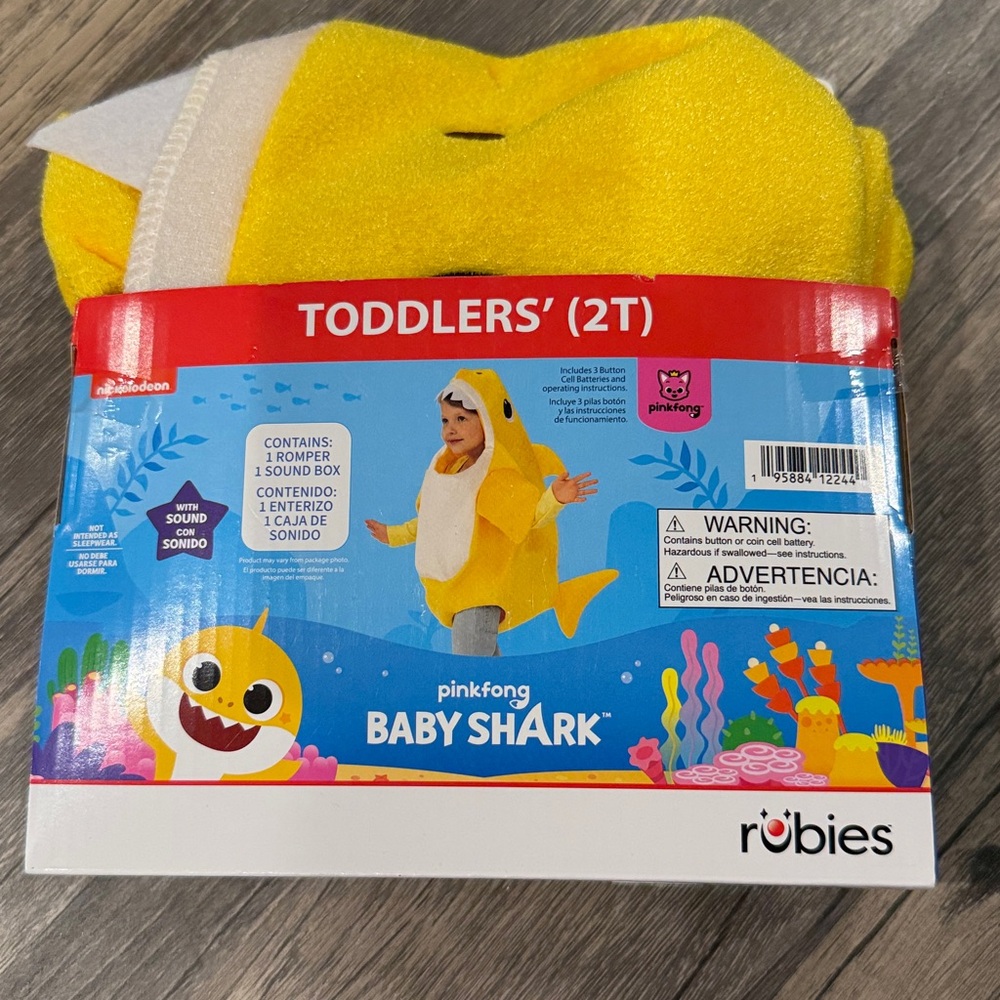 Baby Shark pinkfong costume with sound